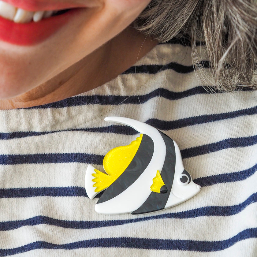 Banner Fish Brooch GWP ADD TO BASKET OF £70 OR OVER TO BECOME FREE