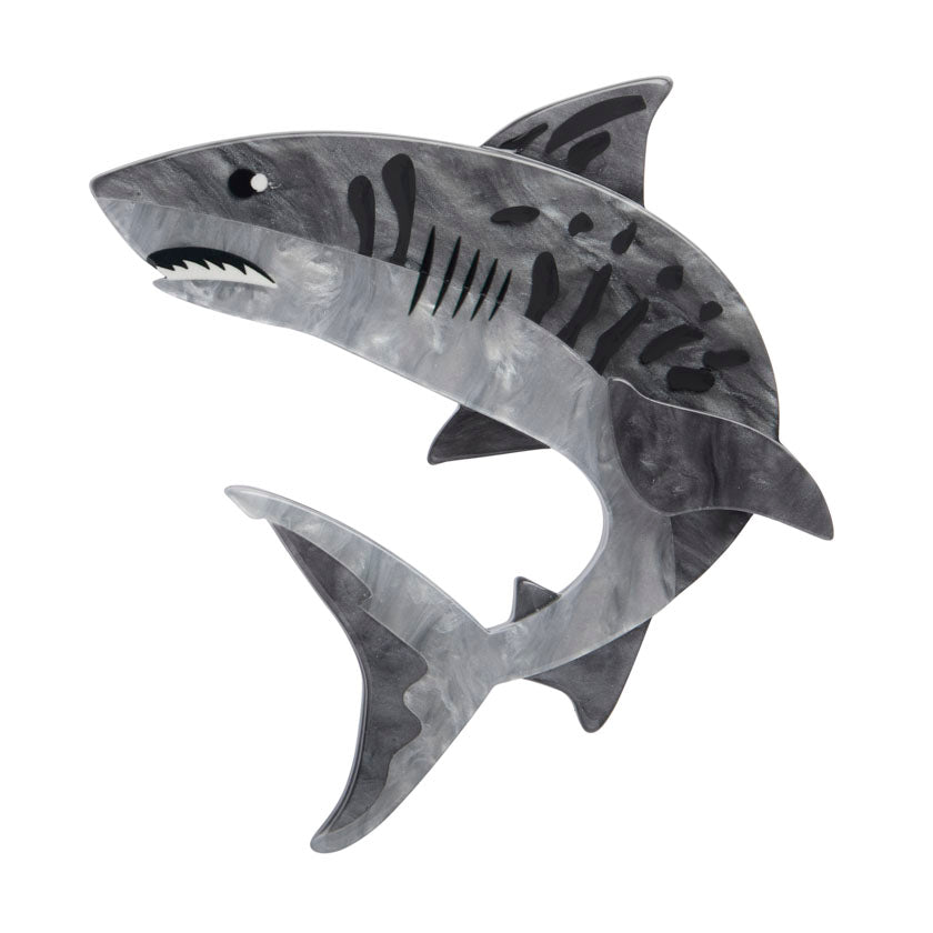Tiger Shark Brooch