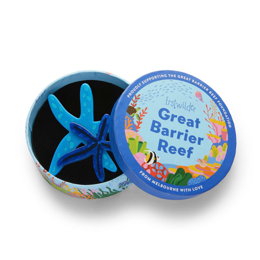 Blue Seastar Brooch