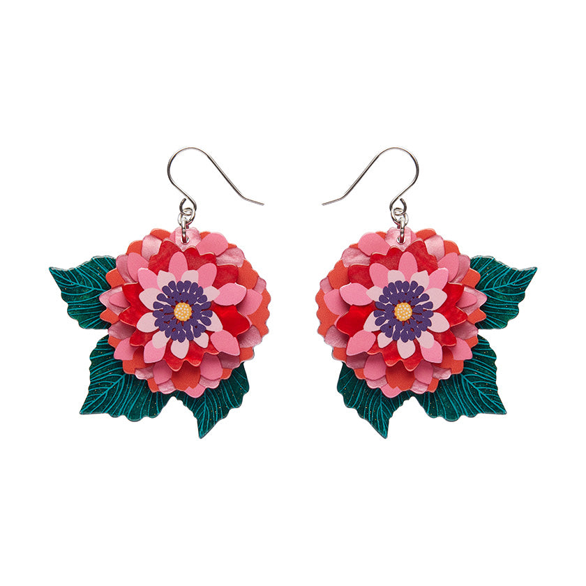 Dazzling Dahlia Drop Earrings