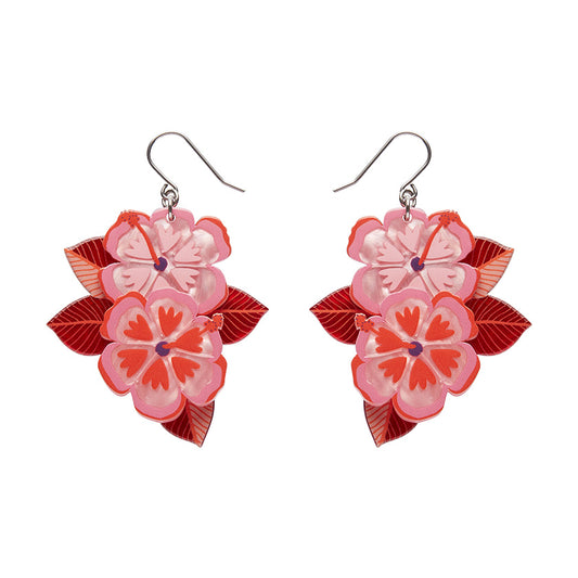 Halcyon Hibiscus Drop Earrings