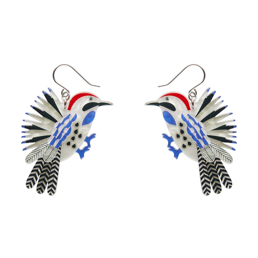 Wondrous Woodpecker Drop Earrings