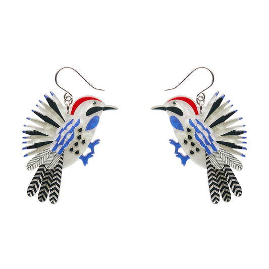 Wondrous Woodpecker Drop Earrings