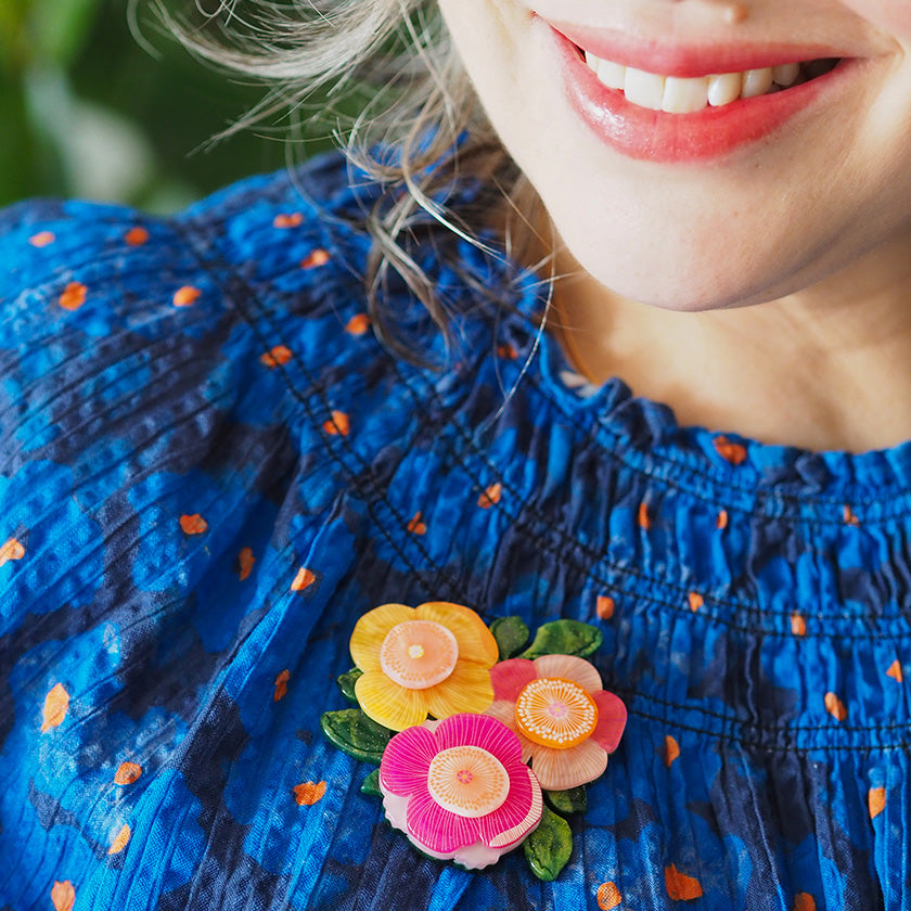 Pretty Poppies Brooch