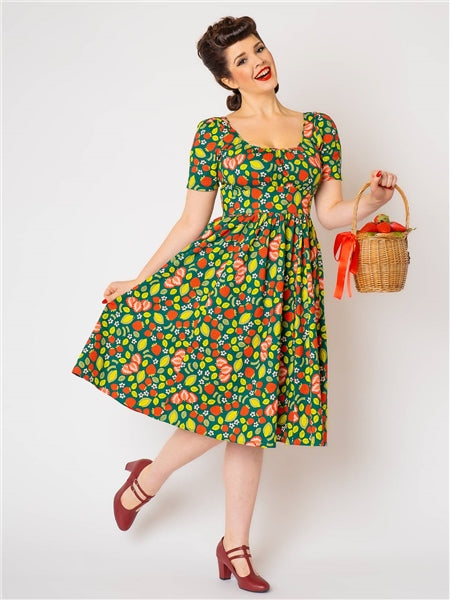 Giada Strawberry Patch Swing Dress