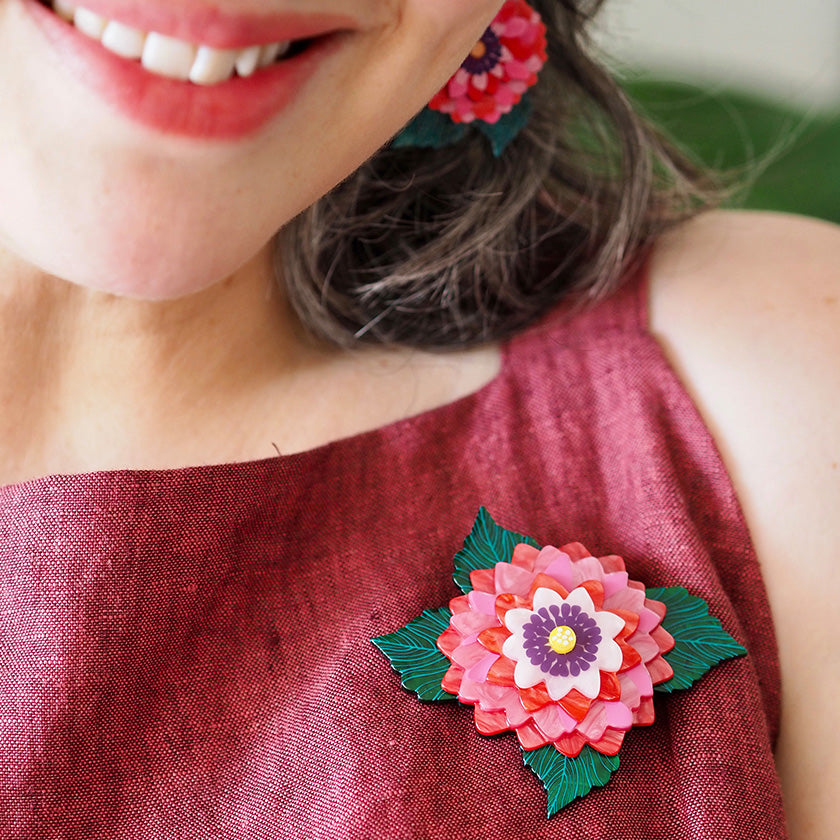 Dazzling Dahlia Brooch