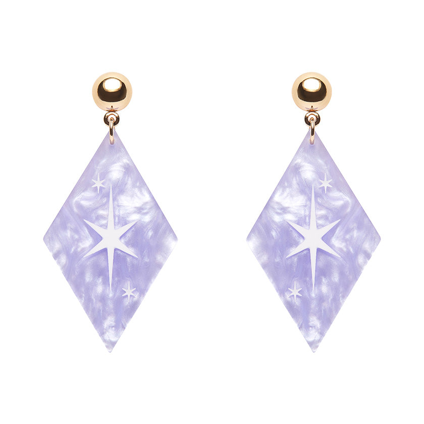 Atomic Diamond Essential Earrings - Lilac