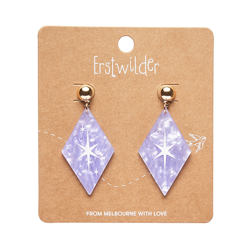 Atomic Diamond Essential Earrings - Lilac