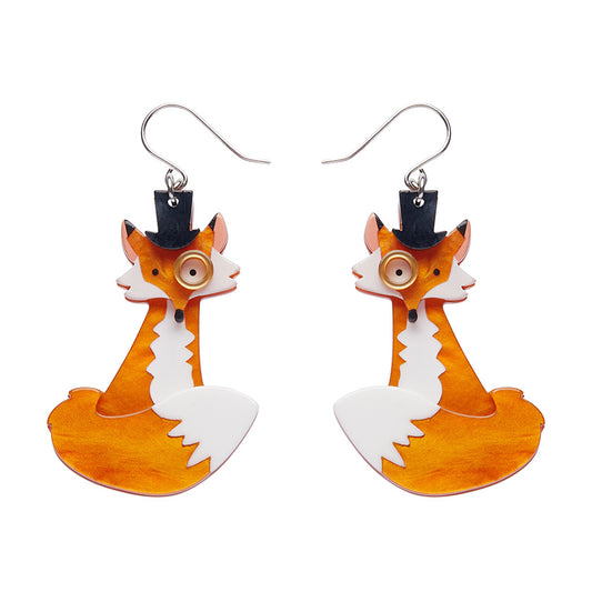 Felix the Fox Drop Earrings