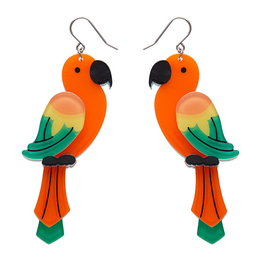 Pancha’s Parrots Drop Earrings