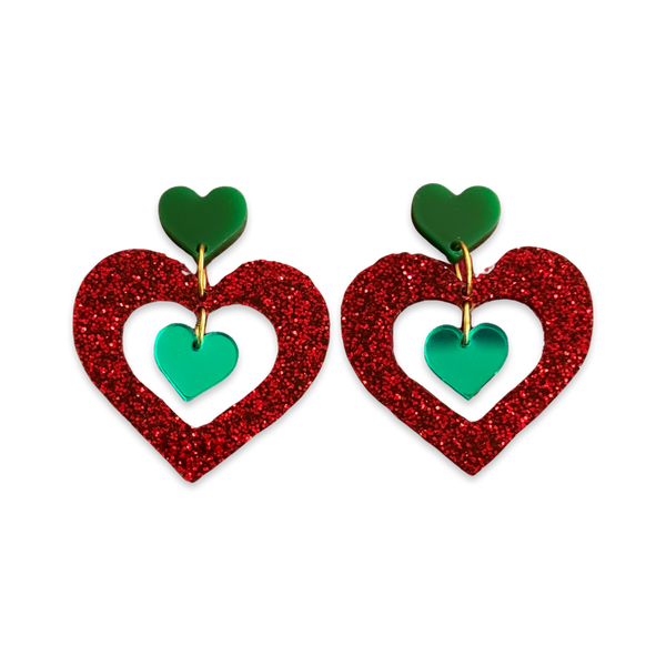 Heart of Christmas Earrings