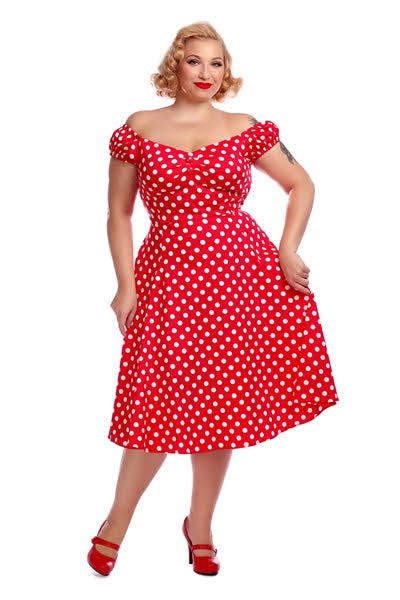 Dolores Classic Polka Dot (Red/White)