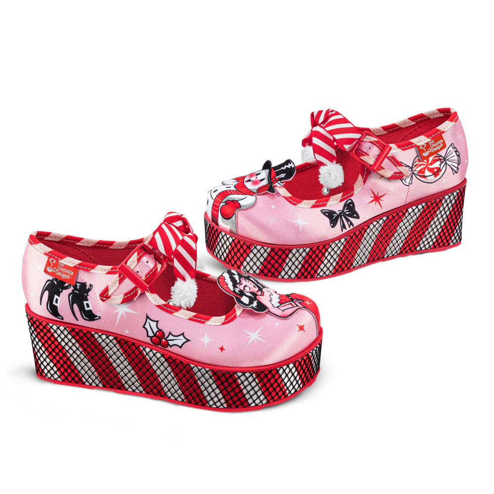 Betty Claus Women's Mary Jane Platform