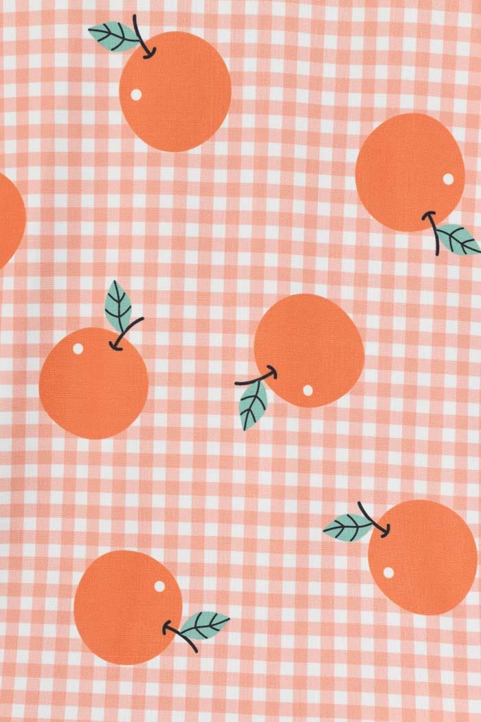 Esme Dress – Orange Gingham